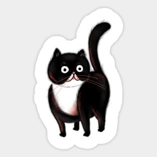 Little black cat Sticker